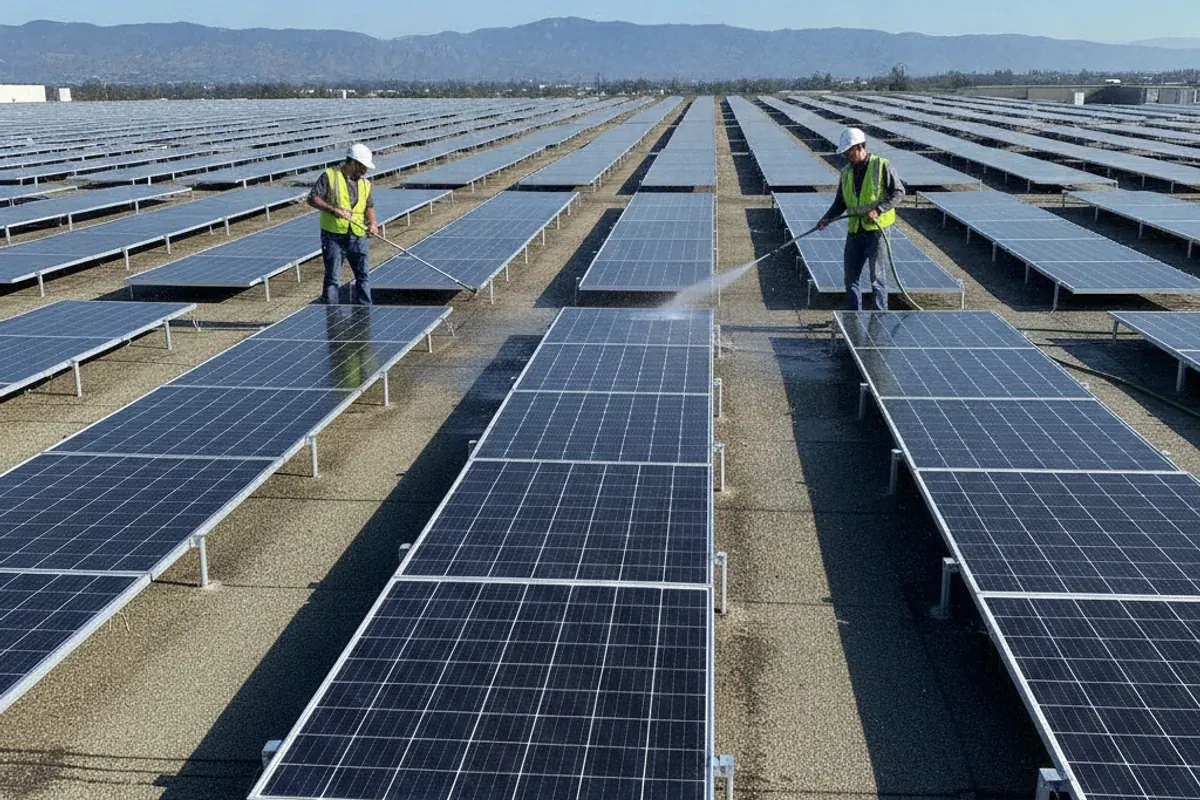 Commercial Solar Panel Cleaning in Santa Clara